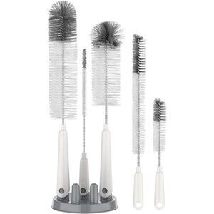 5 Pack Bottle Brush Cleaning Set with Storage Holder, Cleaning Brushes